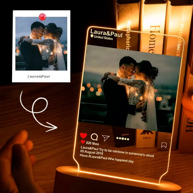 Personalisierte Lampe Instagram