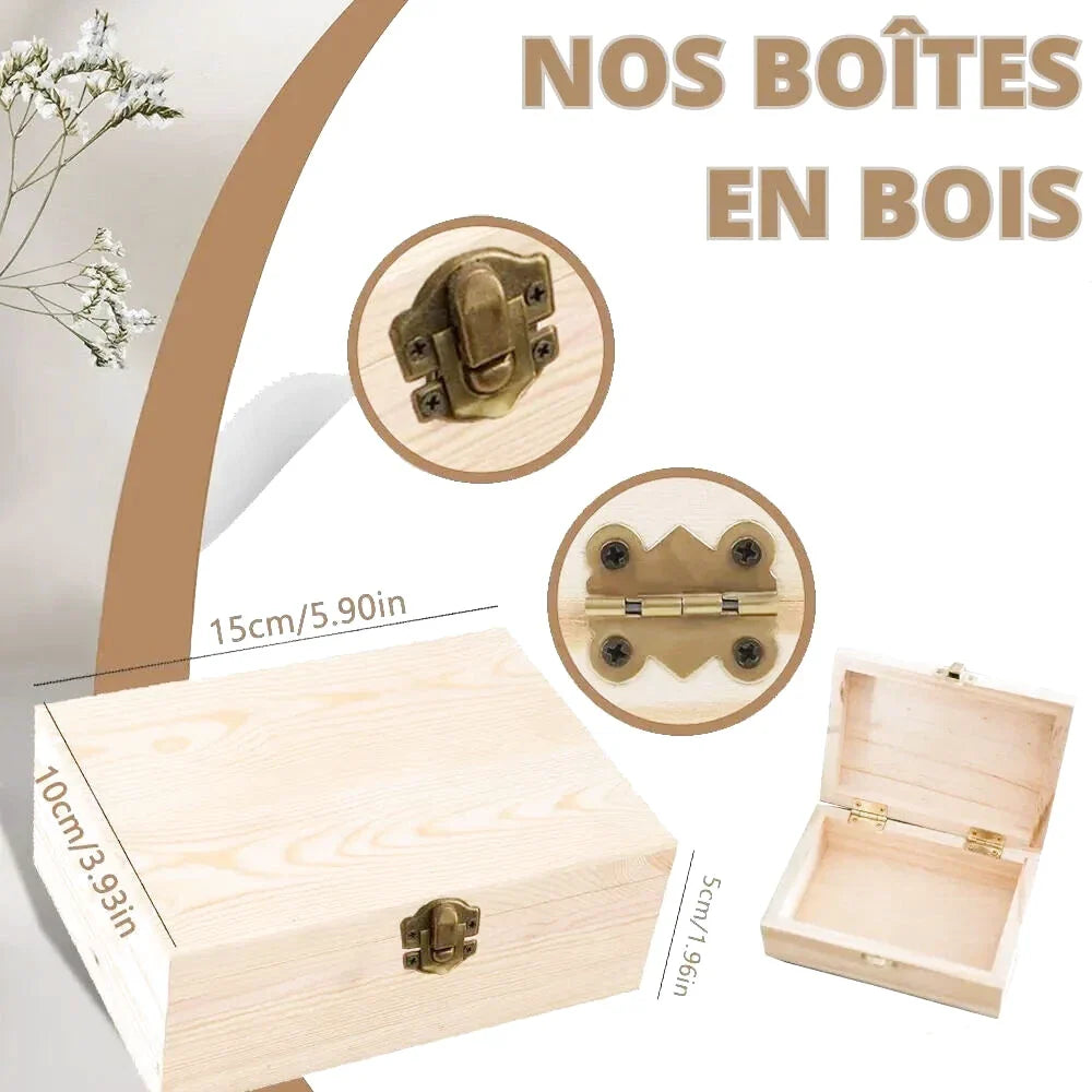 Personalisierte Schachtel aus Holz