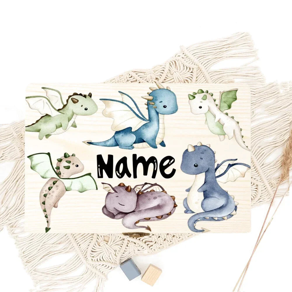 Personalisierte Schachtel aus Holz