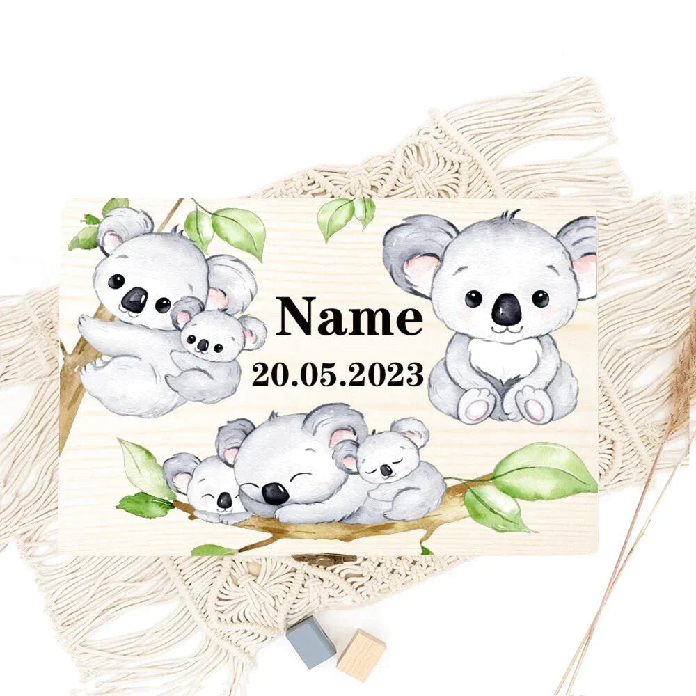 Personalisierte Schachtel aus Holz