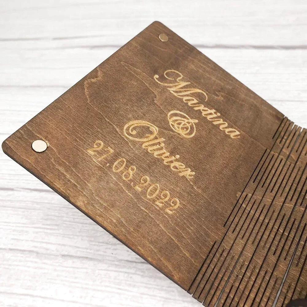 Personalisierte Schachtel Holzring