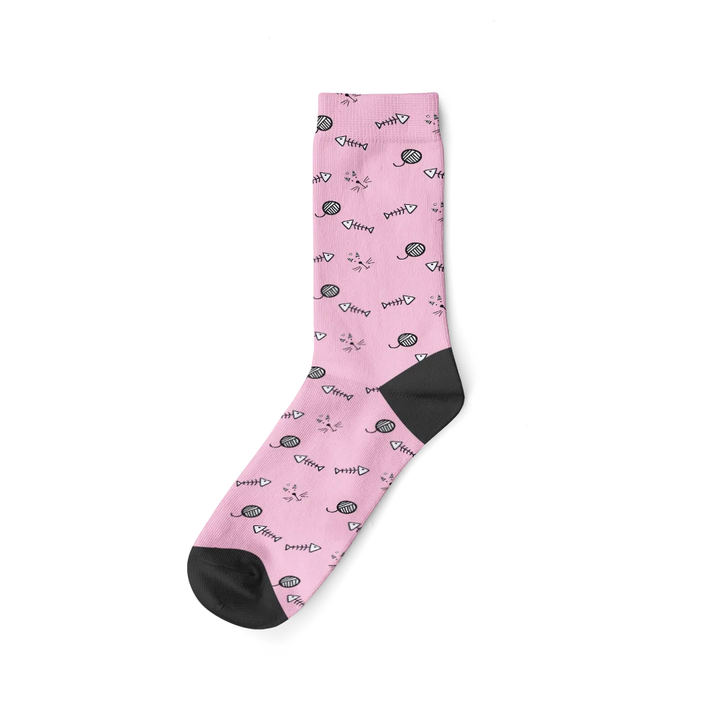 Personalisierte Socken Katze