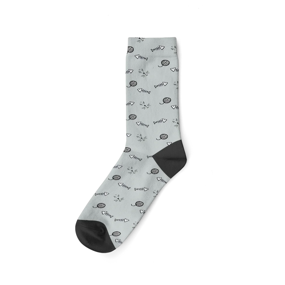 Personalisierte Socken Katze