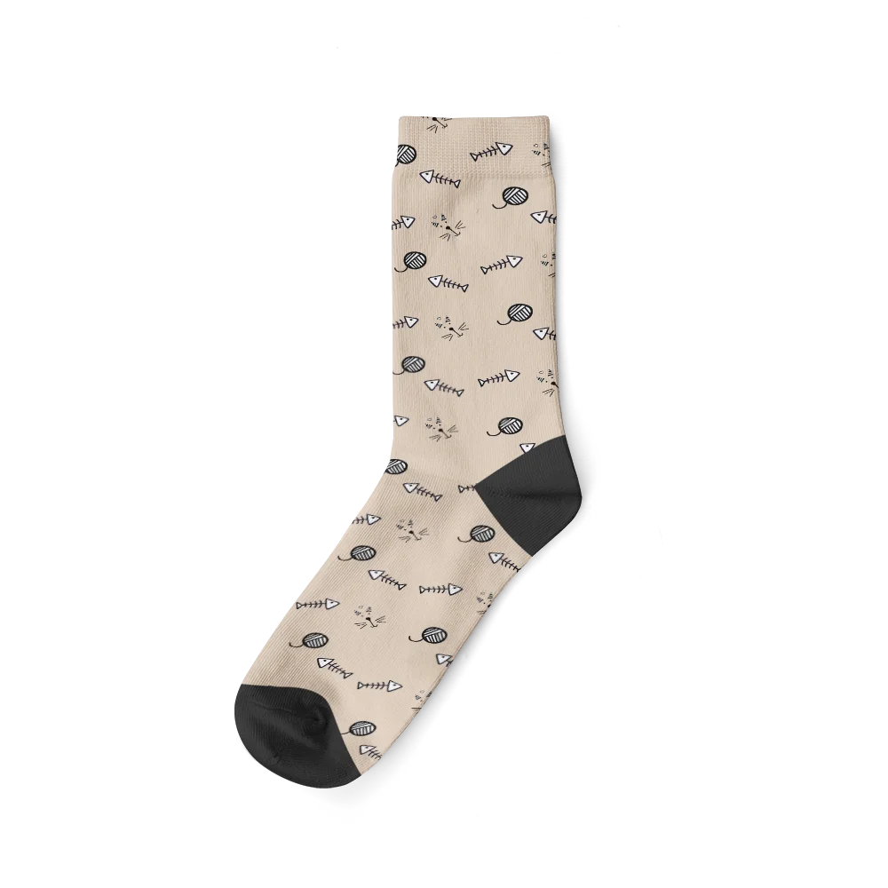Personalisierte Socken Katze