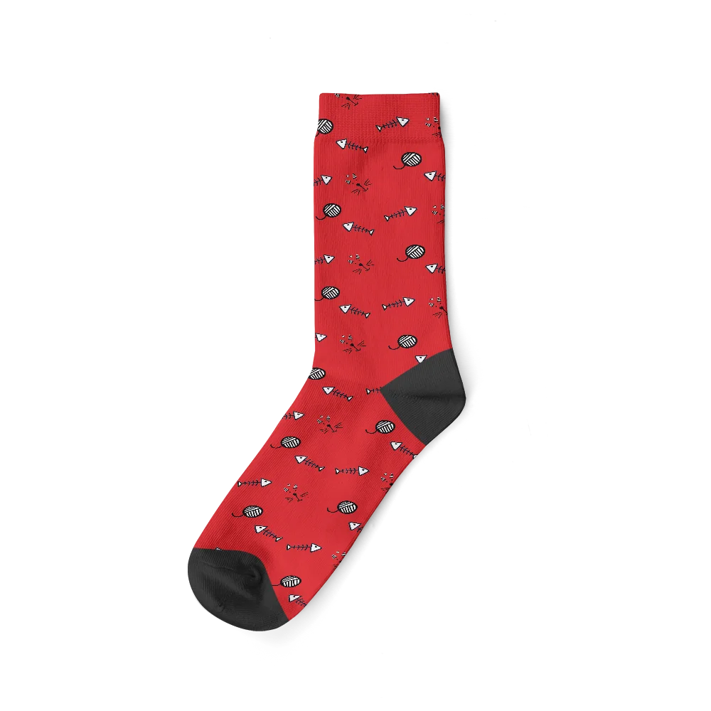 Personalisierte Socken Katze