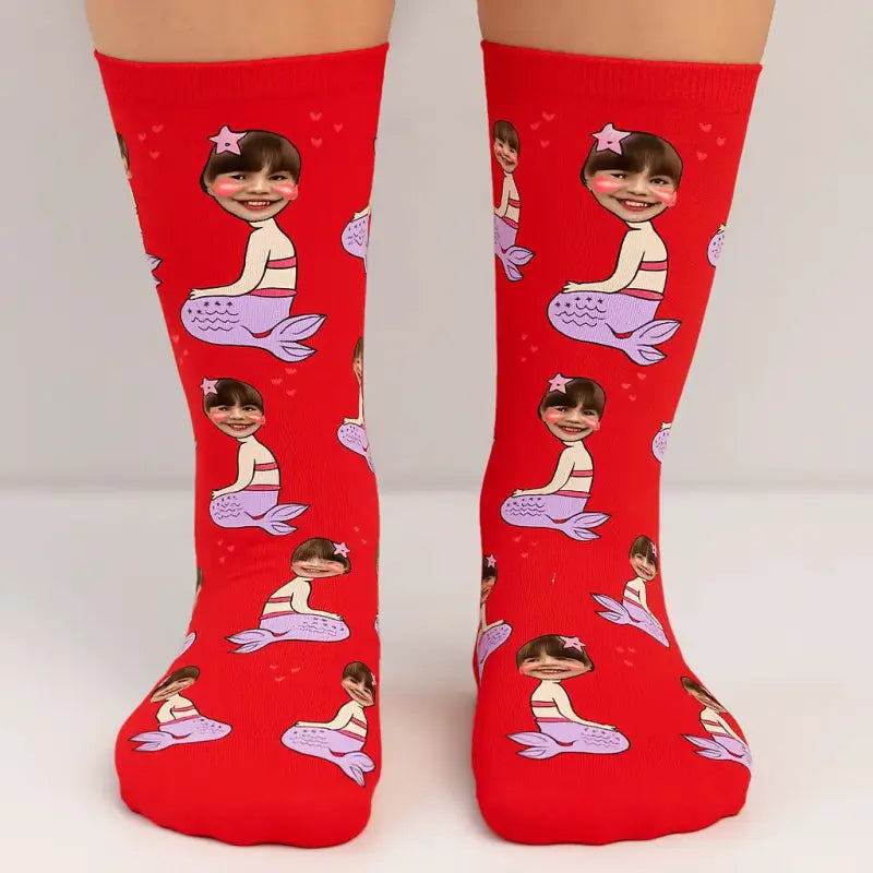 Personalisierte Socken Meerjungfrau
