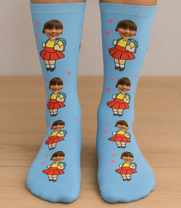 Personalisierte Socken Schule