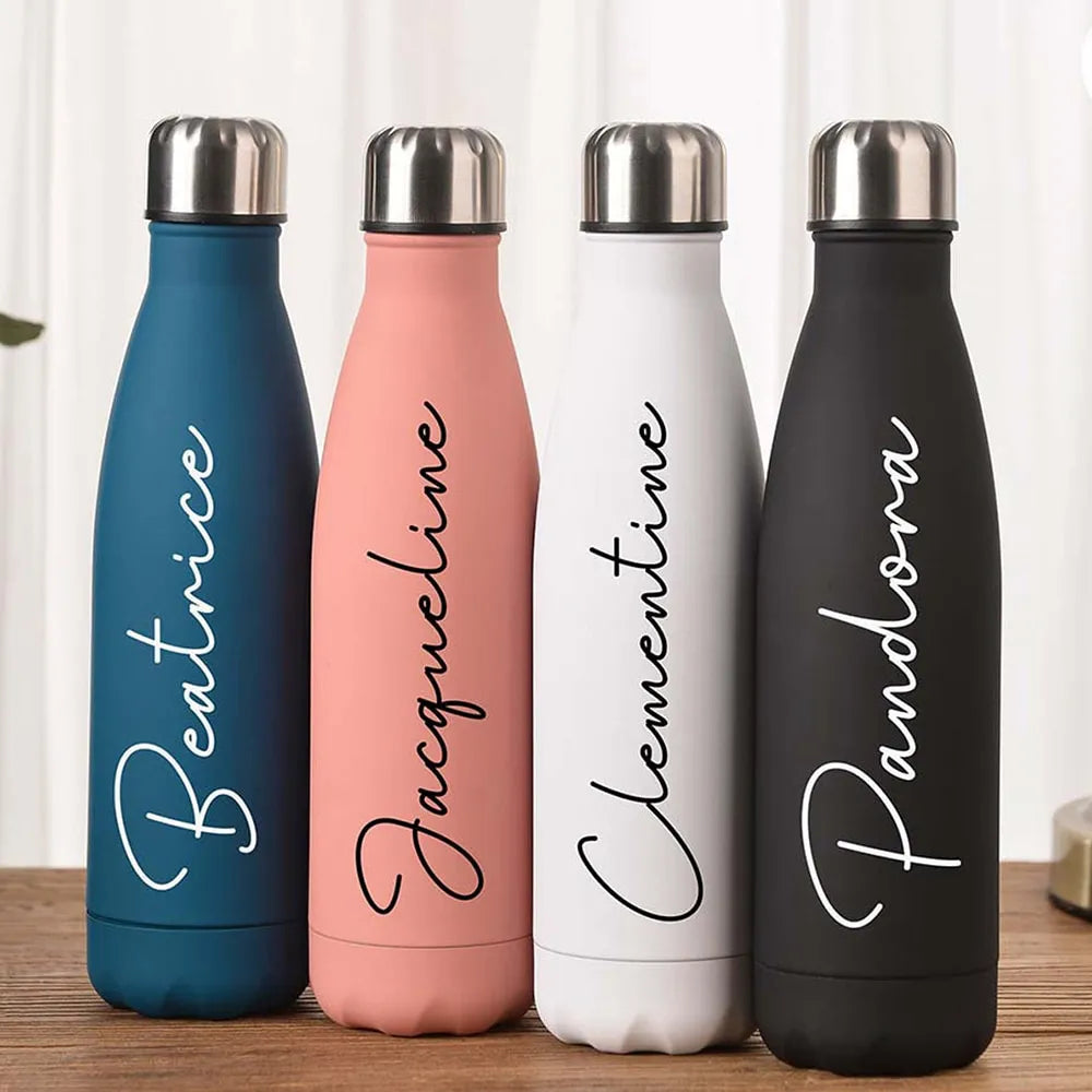 Personalisierte Thermosflasche mit Namenszug