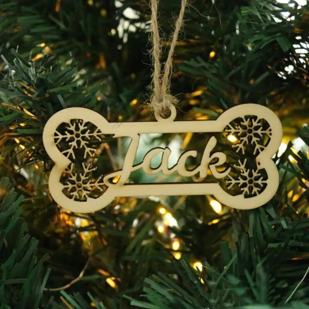 Personalisierte Weihnachtskugel Baumschmuck mit Namen