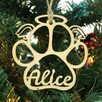 Personalisierte Weihnachtskugel Baumschmuck mit Namen