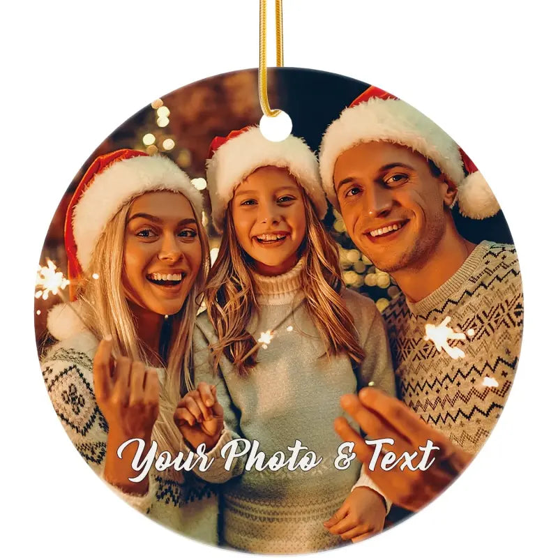 Personalisierte Weihnachtskugel Keramik