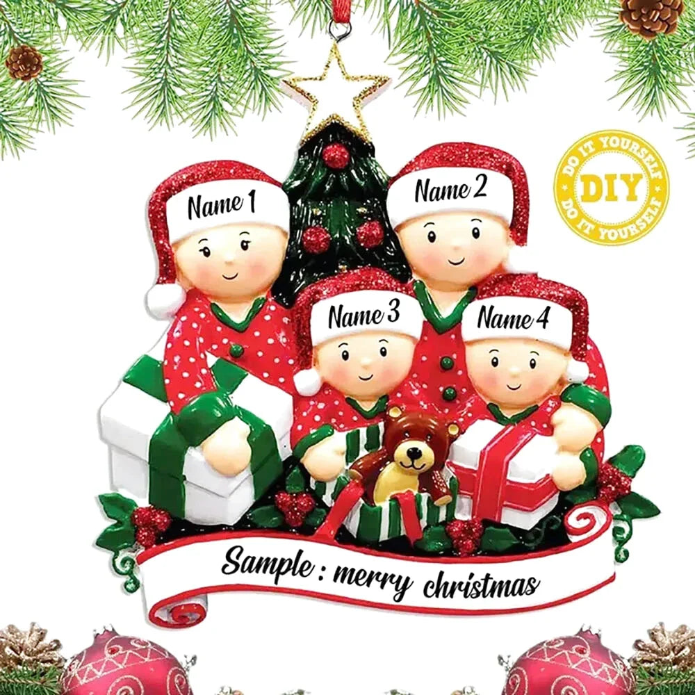 Personalisierte Weihnachtskugel mit Namenszug