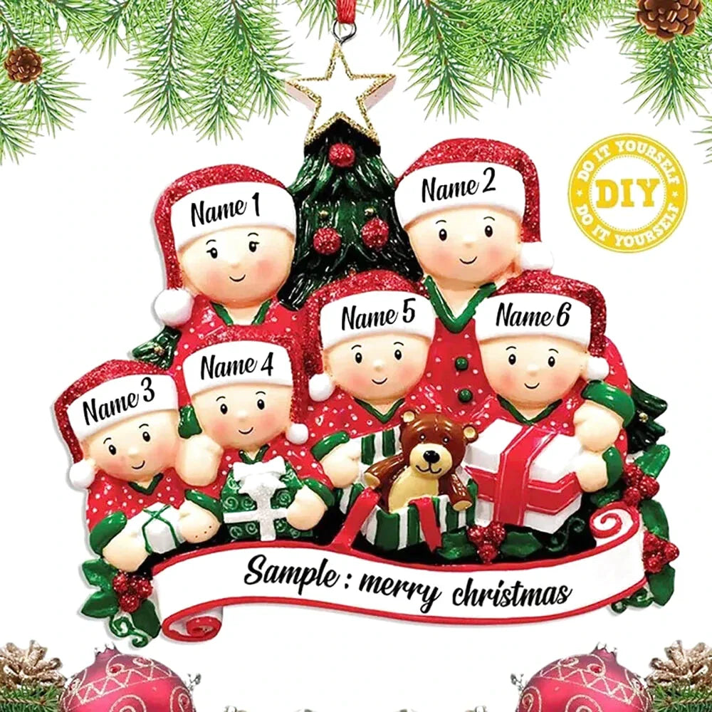 Personalisierte Weihnachtskugel mit Namenszug