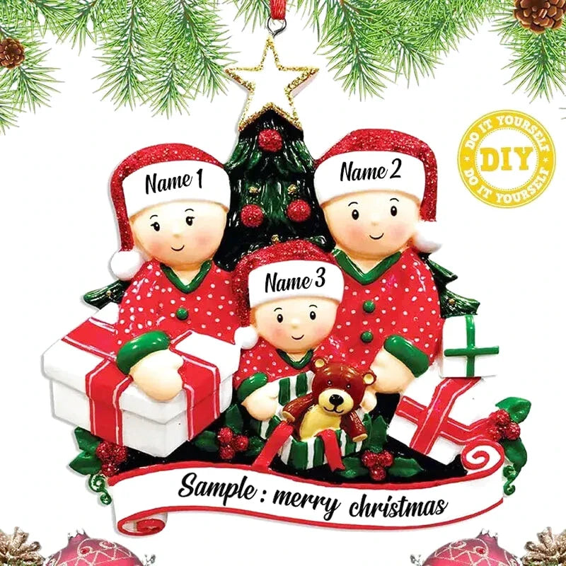 Personalisierte Weihnachtskugel mit Namenszug