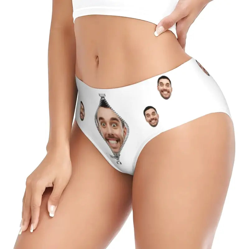 Personalisierter Tanga Mit Bildern von Männern