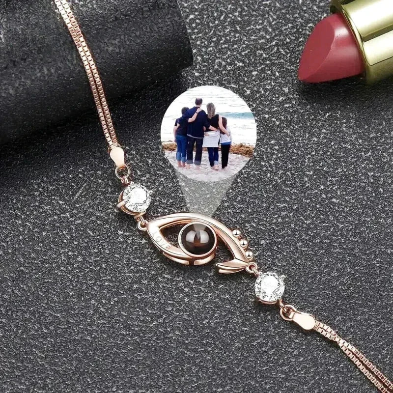 Personalisiertes Armband für Damen Auge