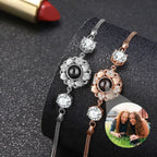 Personalisiertes Armband für Damen Aus Silber mit Foto