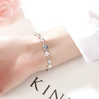 Personalisiertes Armband für Damen Foto Blumen