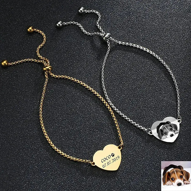 Personalisiertes Armband für Damen Foto-Gravur