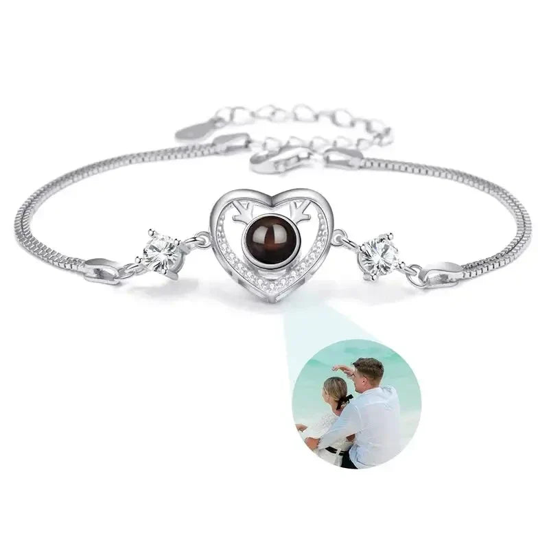 Personalisiertes Armband für Damen Foto Rückseite