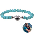 Personalisiertes Armband für Damen Fotografie-Perle