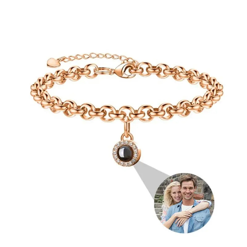 Personalisiertes Armband für Damen Mit Foto verziert