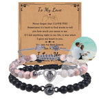 Personalisiertes Armband für Herren Doppelpaar