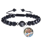 Personalisiertes Armband für Herren Foto-Perle