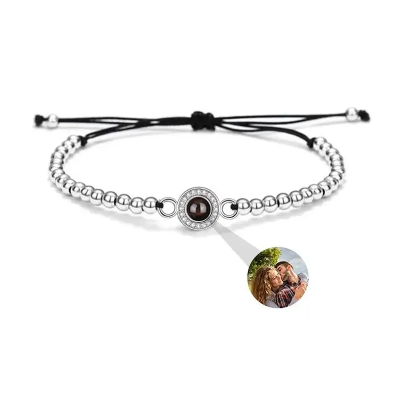 Personalisiertes Armband für Herren Mit Foto Pearl