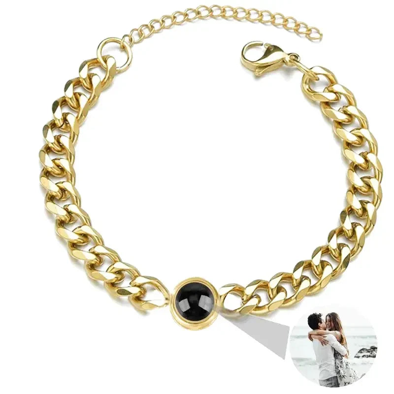 Personalisiertes Armband für Herren mit Kette