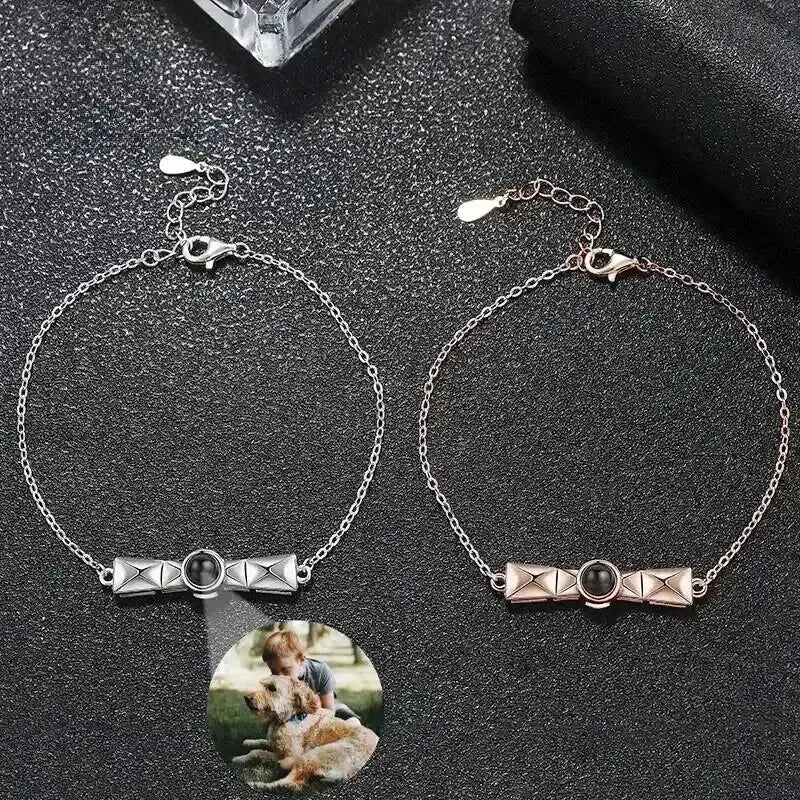 Personalisiertes Armband für Herren Projektionsfoto