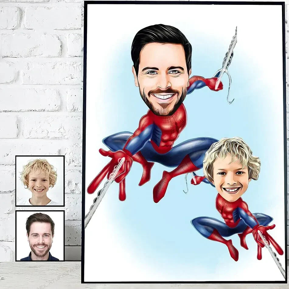 Personalisiertes Familienposter für Kinder