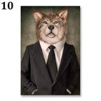 Personalisiertes Familienposter Karikatur Tiere