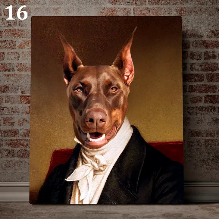 Personalisiertes Familienposter Karikatur Tiere