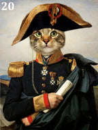 Personalisiertes Familienposter Karikatur Tiere