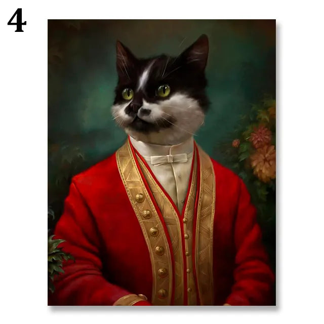 Personalisiertes Familienposter Karikatur Tiere