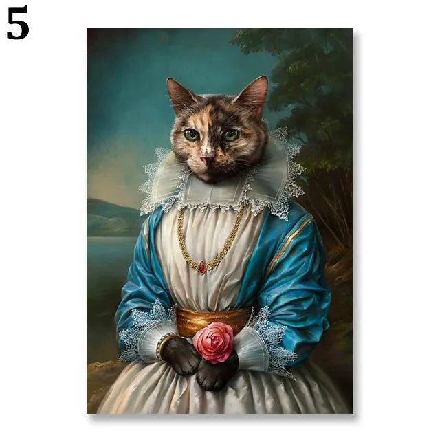 Personalisiertes Familienposter Karikatur Tiere