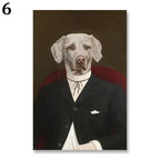 Personalisiertes Familienposter Karikatur Tiere