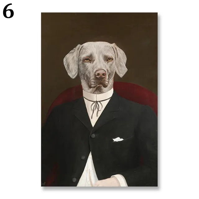 Personalisiertes Familienposter Karikatur Tiere