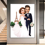 Personalisiertes Familienposter mit zwei Tafeln