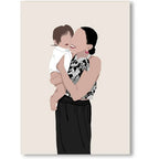 Personalisiertes Familienposter Romantisch