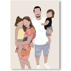 Personalisiertes Familienposter Romantisch