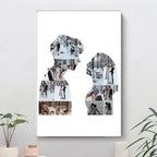 Personalisiertes Familienposter Tabelle Paar
