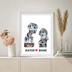 Personalisiertes Familienposter Tabelle Paar