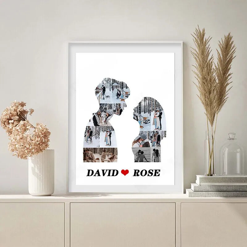 Personalisiertes Familienposter Tabelle Paar