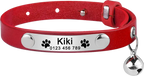 Personalisiertes Katzenhalsband Leder