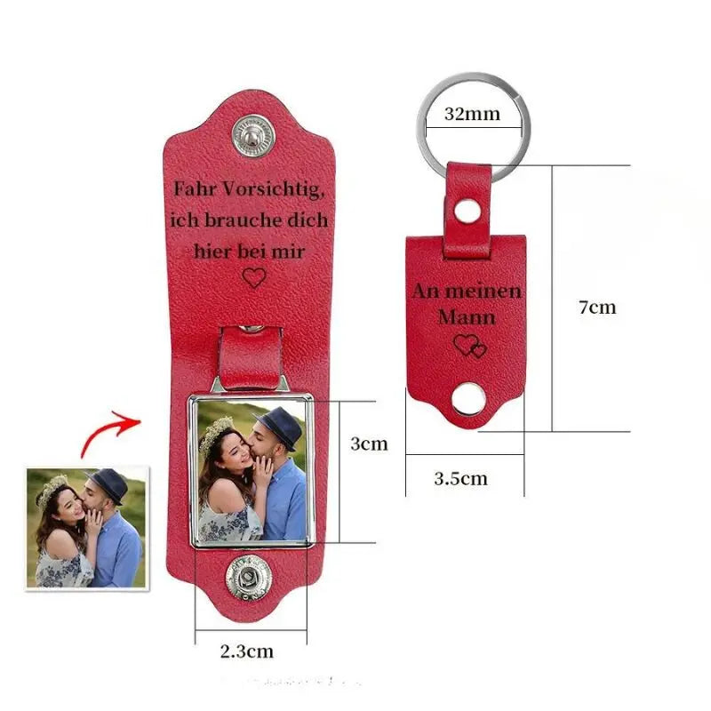 Schlüsselanhänger Personalisiert aus Leder