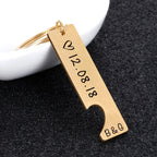 Schlüsselanhänger Personalisiert Datum Paar