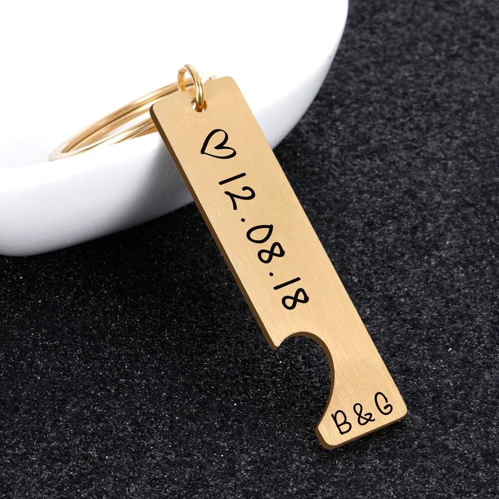 Schlüsselanhänger Personalisiert Datum Paar