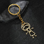 Schlüsselanhänger personalisiert mit Kinderzeichnung